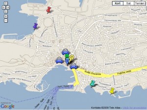 Split nightlife map