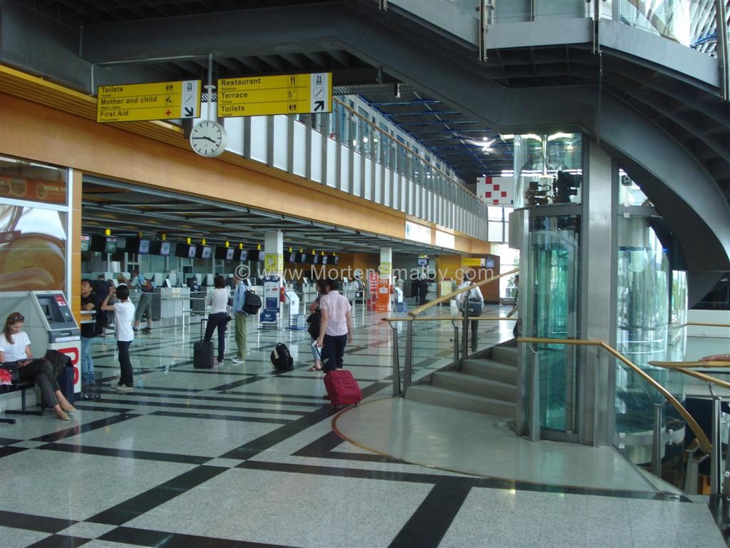 L'interno dell'aeroporto di Spalato
