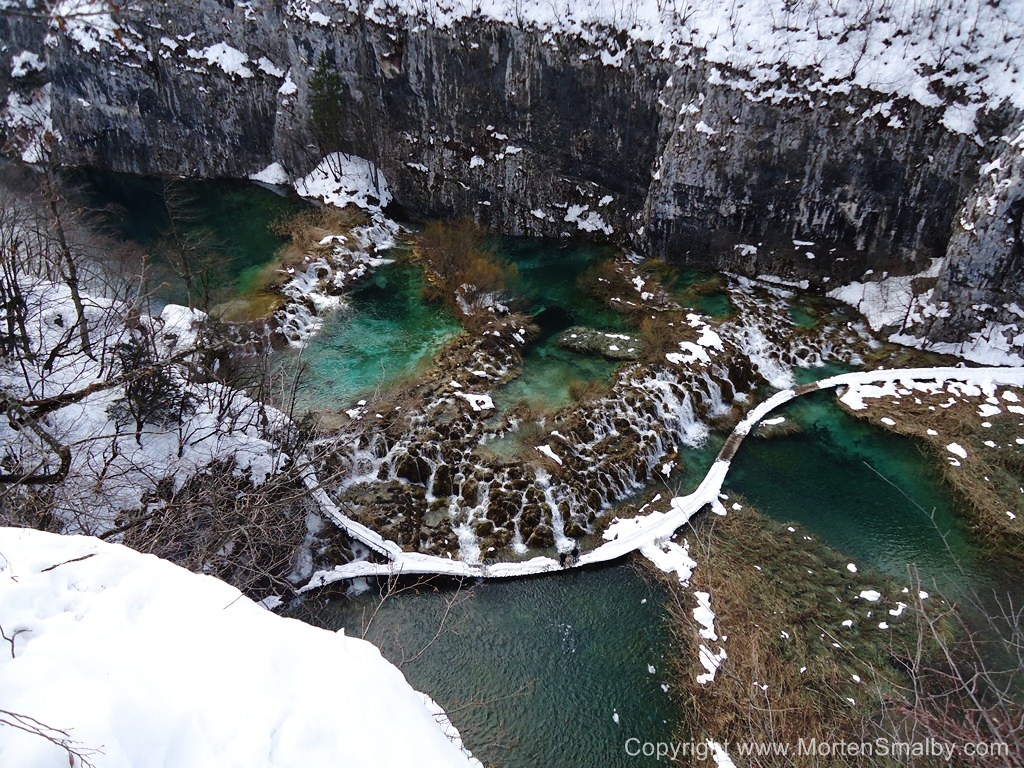 Inverno nel parco nazionale di Plitvice